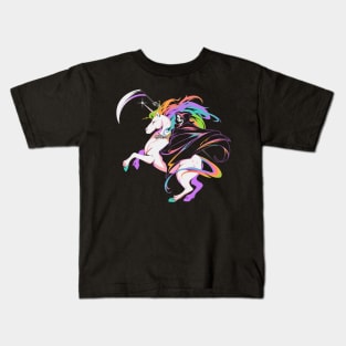 Death Unicorn by Tobe Fonseca Kids T-Shirt
